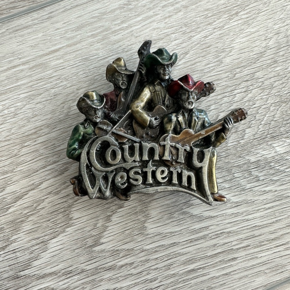 Vintage Bergamot Country Western Belt Buckle